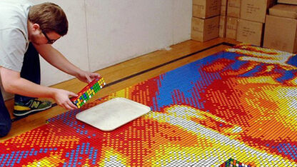 Rubiks Kubus art – Dream Big