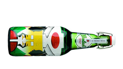 Limited Edition Beugelfles Grolsch by Piet Paris