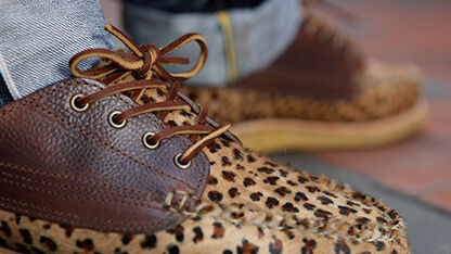 Yuketen Leopard Mocassins